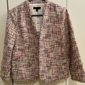 Ann Taylor Tweed Multicolor Jacket, Size 10